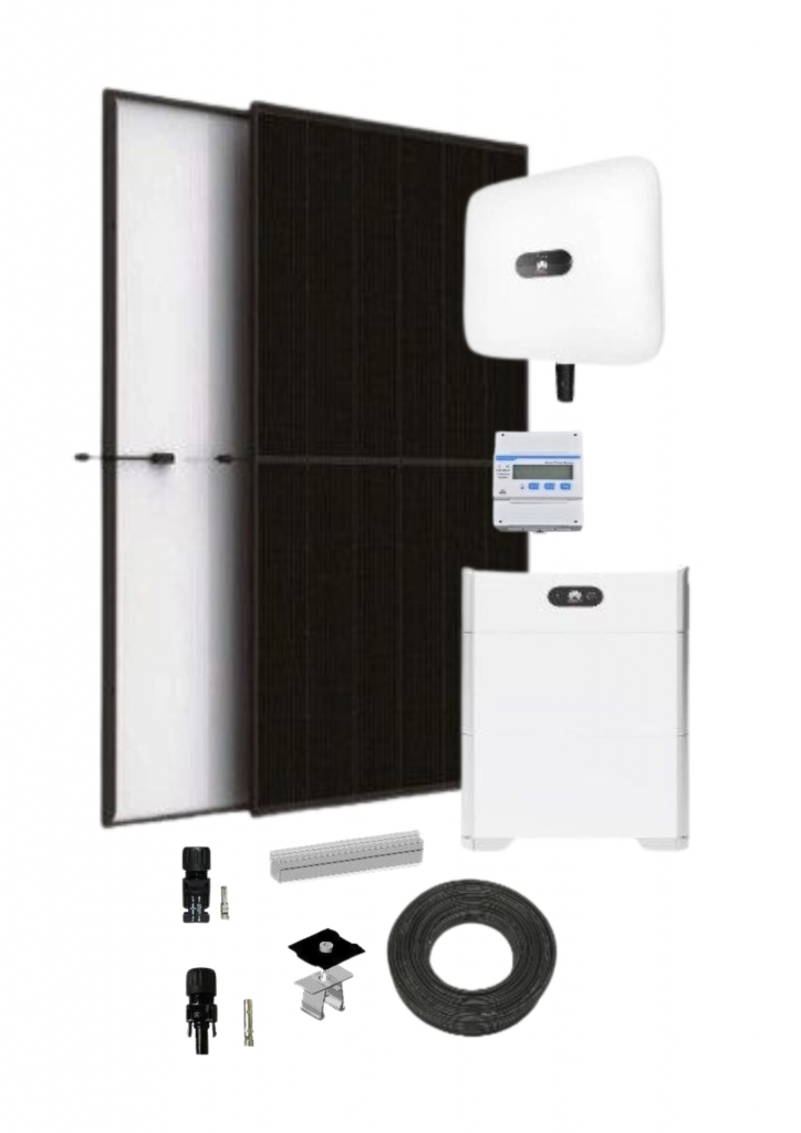 Solaranlagen Angebot 2: 10,32 kWp Anlage, 24 Fullblack Module, 430 Watt 10 kW Hybrid-Wechselrichter, 10 kW Speicher, inkl. K2 Unterkonstruktion/ Montage und Inbetriebnahme